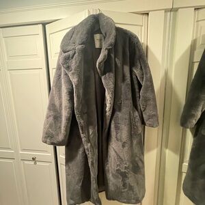 Abercrombie & Fitch Charcoal Teddy Jacket